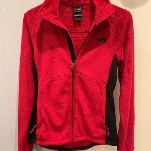 Worn Once Red North Face Fleece Jacket - Size M
